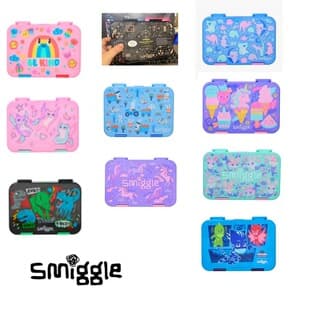 Australia Smiggle Kids Cartoon Lunch Box Student Bento Box Large Capacity Compartment Lunch Box Cute Portable Meal Container