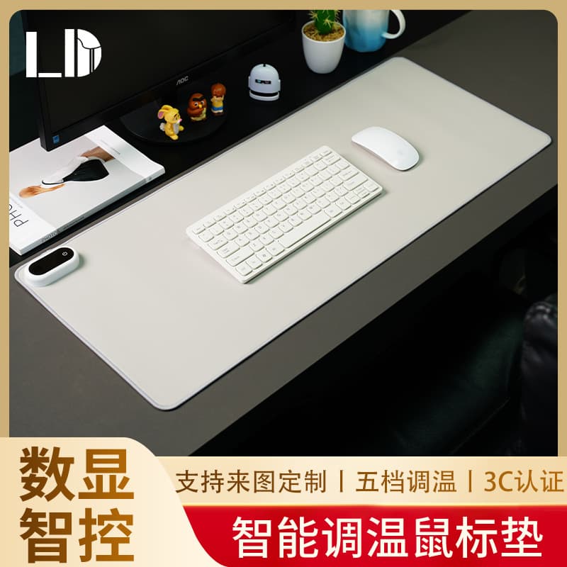 Cross-Border Odorless Heated Desk Mat, Office Heating Mouse Pad, Custom Large Hand Warmer Desk Mat