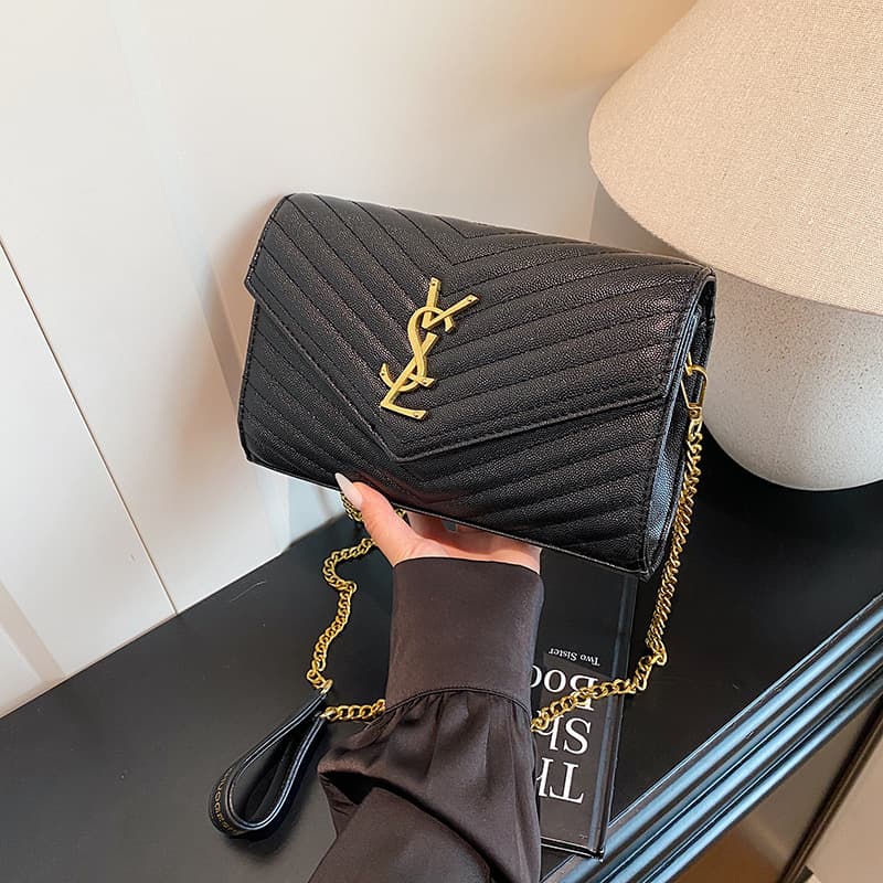 Chanel-style Chain Premium YSL Bag for Women 2025 New Autumn Versatile Small Square Bag Shoulder Crossbody Bag