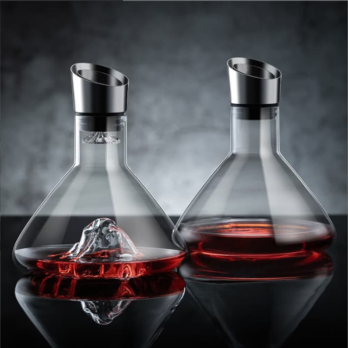 High-end crystal glass decanter, red wine pouring pot, home red wine glass set, wine filter decanter