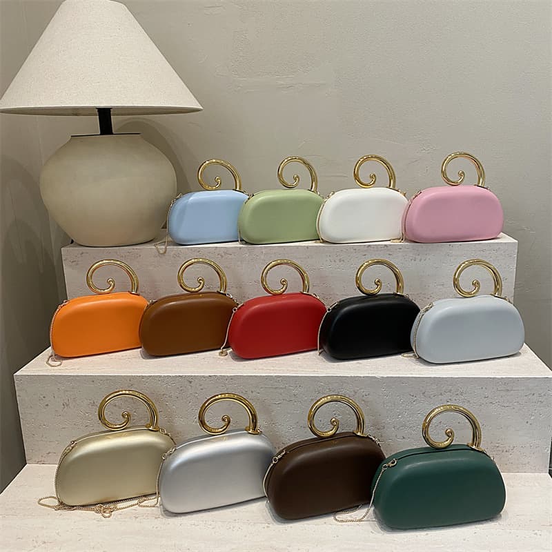 2026 New Candy-Colored Fashionable Party Clutch Bag, Single Shoulder Crossbody Women's Bag, Cosmetics Storage Bag, Mobile Phone Bag