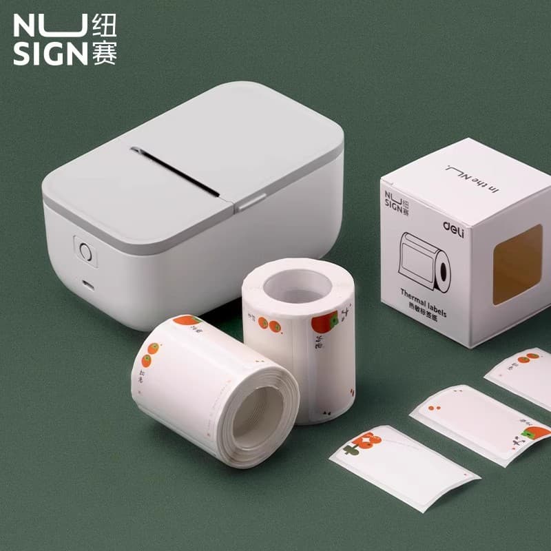 Deli Q5/Q20 Home Label Printer Four-Proof Thermal Paper Clothing Tag Barcode Price Tag Product Label