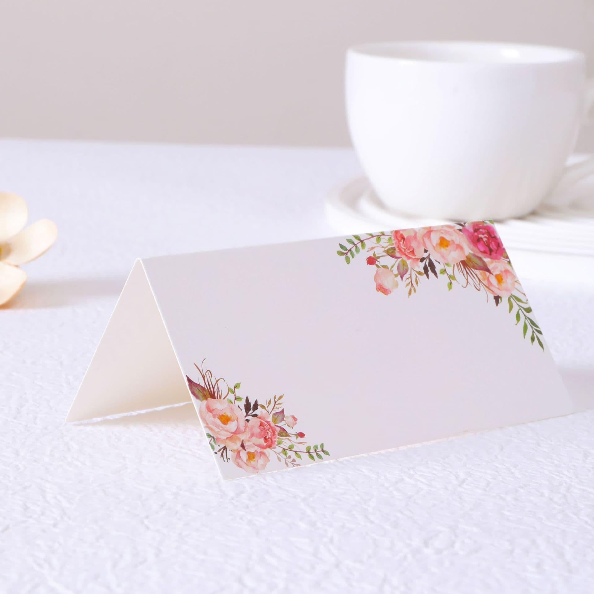 Amazon wedding printing seat card temu hot selling wedding name card three-dimensional printing rose card wedding table
