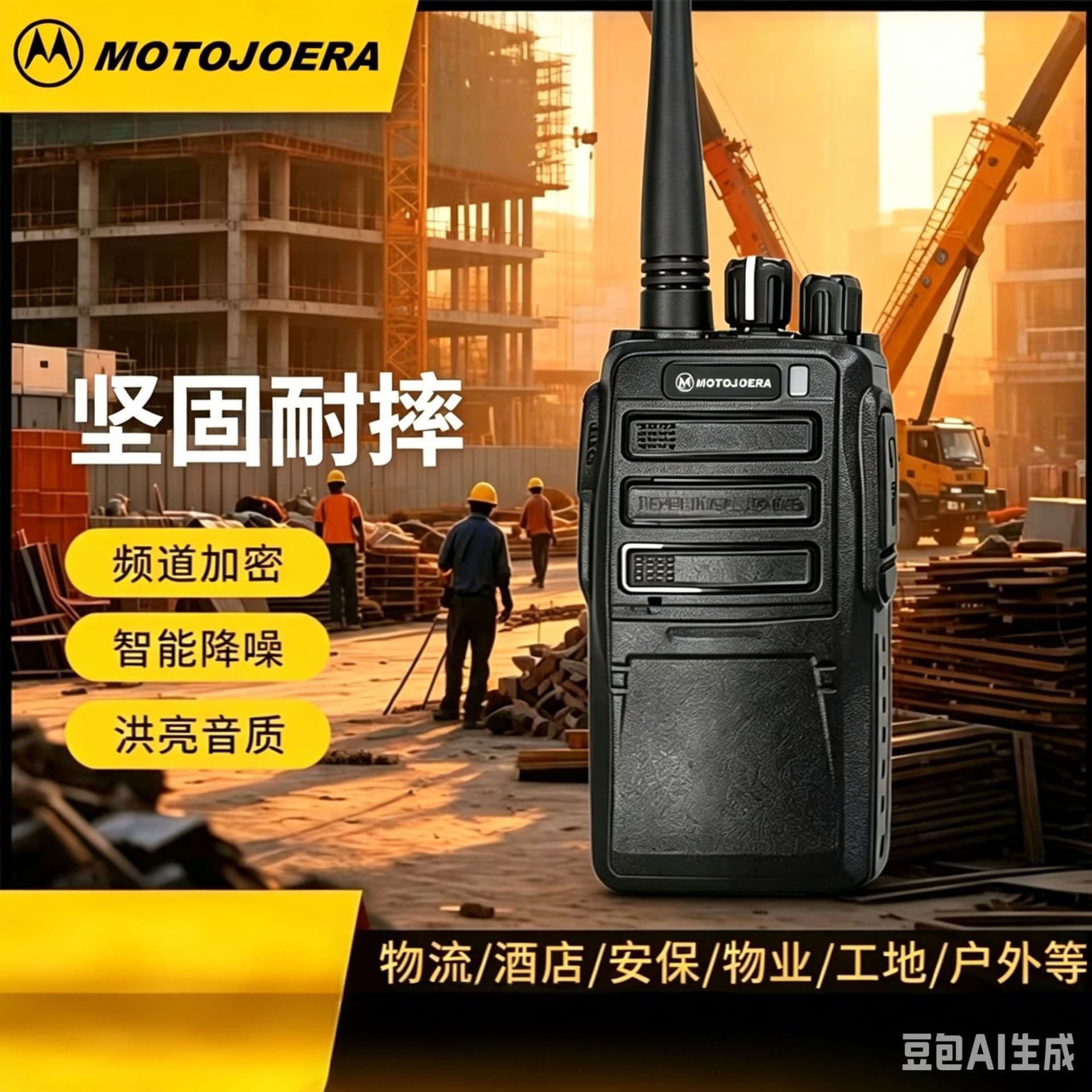 2026 new high-power intercom with super penetration for outdoor hotel construction site property self-driving tour 1-15 kilometers