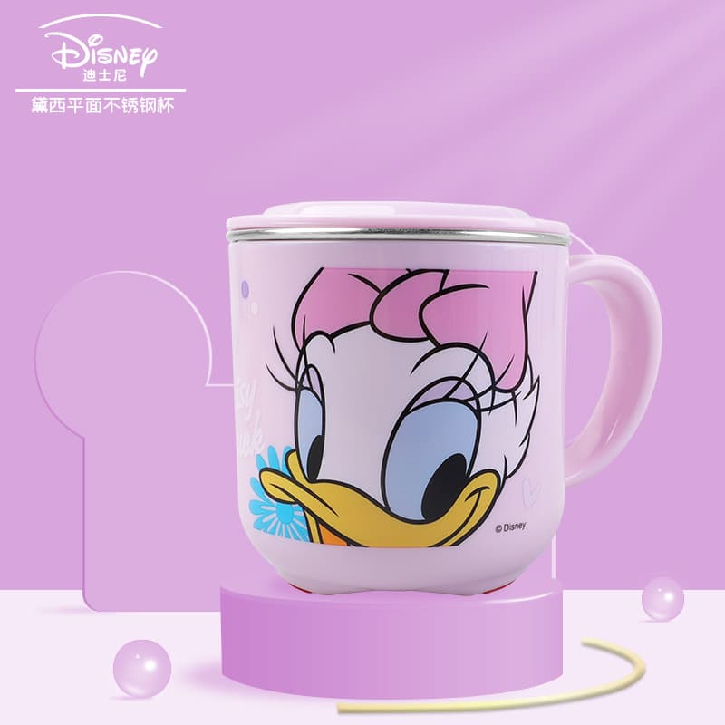 Kids Water Cup Home Use Frozen Princess Milk Cup Kindergarten Girls Baby Drinking Stainless Steel Mug