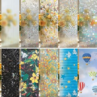 Static Cling Glass Sticker, Office Bathroom Anti-explosion Film, Frosted Privacy Window Film, No Glue Window Decal