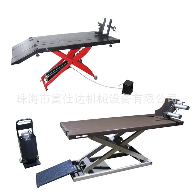 Factory Direct Supply Cross-Border E-Commerce Fushida War Eagle Series Motorcycle Lift Weighing 1000kg Hydraulic Lift