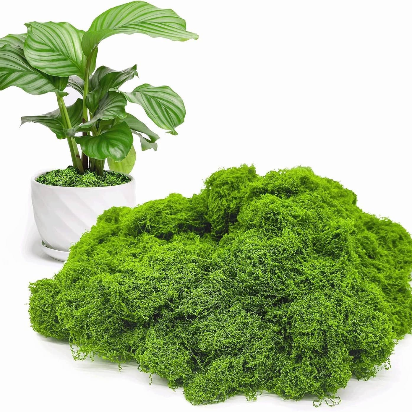 Artificial moss interior soft furnishing miniature landscape kit combination for shop windows and aisles, fake moss green plants for landscaping and decoration.