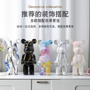 Viral Violent Bear Figurine Money Box Home Living Room Wine Cabinet Entryway TV Cabinet Decoration Housewarming Business Opening Gift