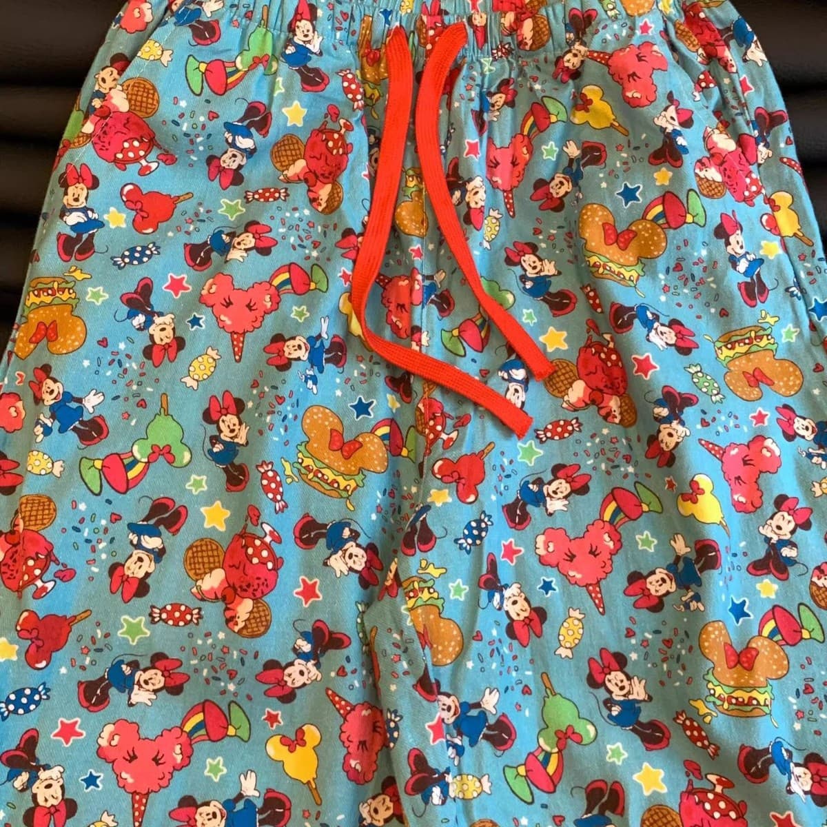 Korean Style Cute Cartoon Mickey Mouse Pajama Pants for Women, Autumn Winter Comfortable Warm Homewear Plus Size Long Pants Walk Pants Wearable Out