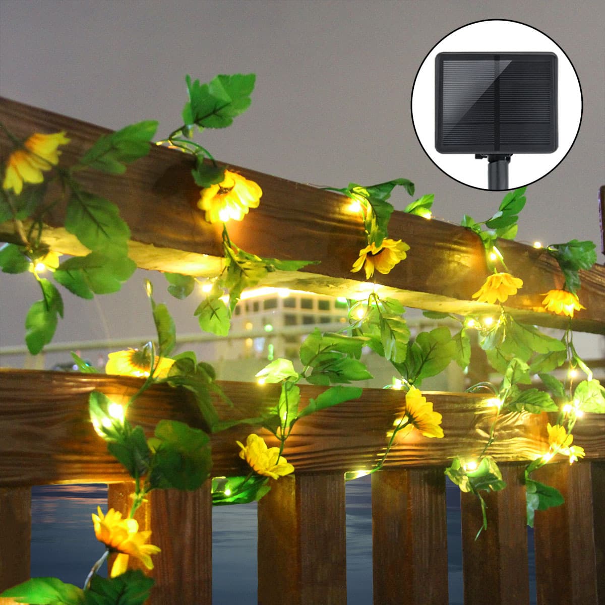 led copper wire lamp rattan flower colored light string sun flower sunflower room ins decorative light rattan light atmosphere light