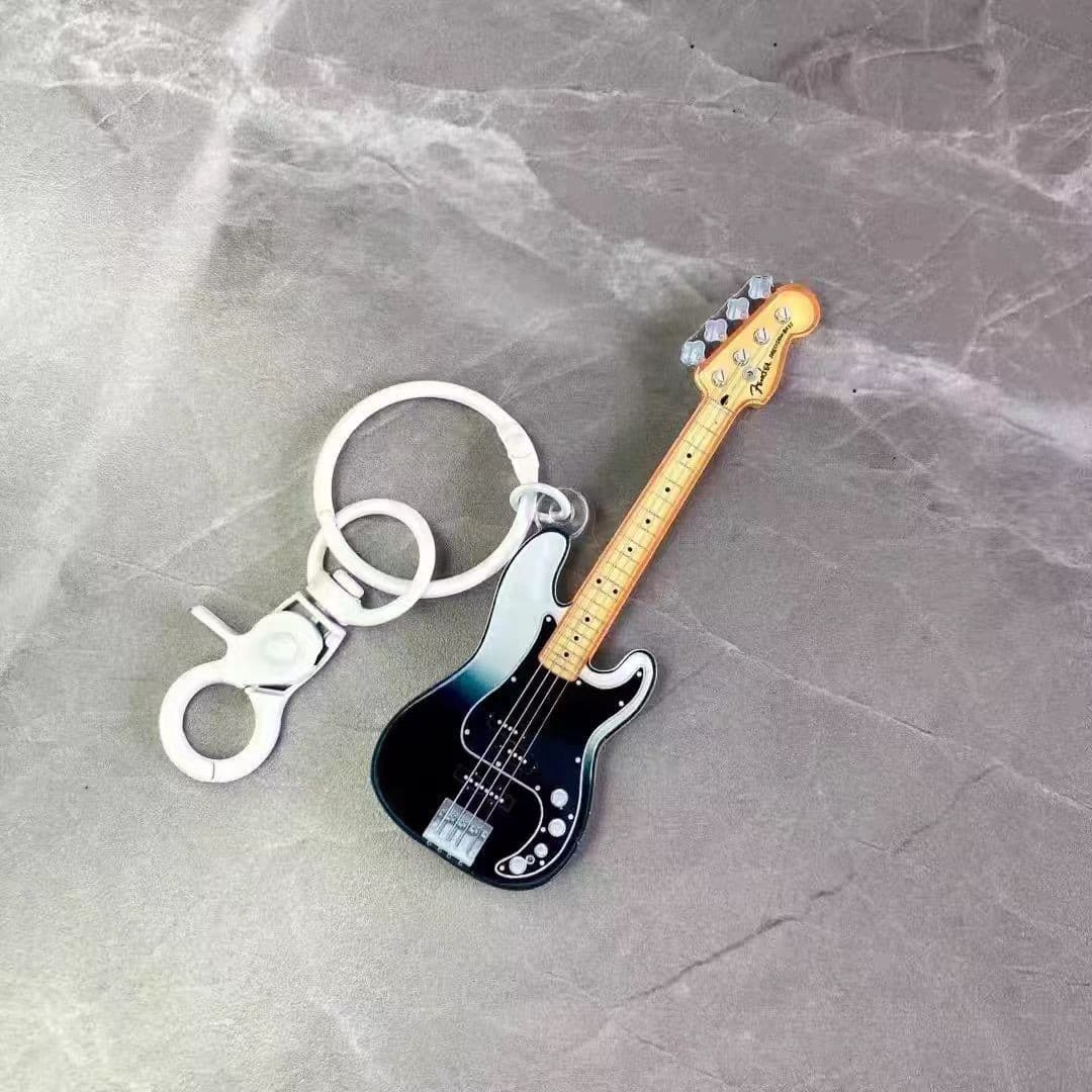 New High-Quality Acrylic Keychain Creative Violin Key Bag Charm with LOGO Printing
