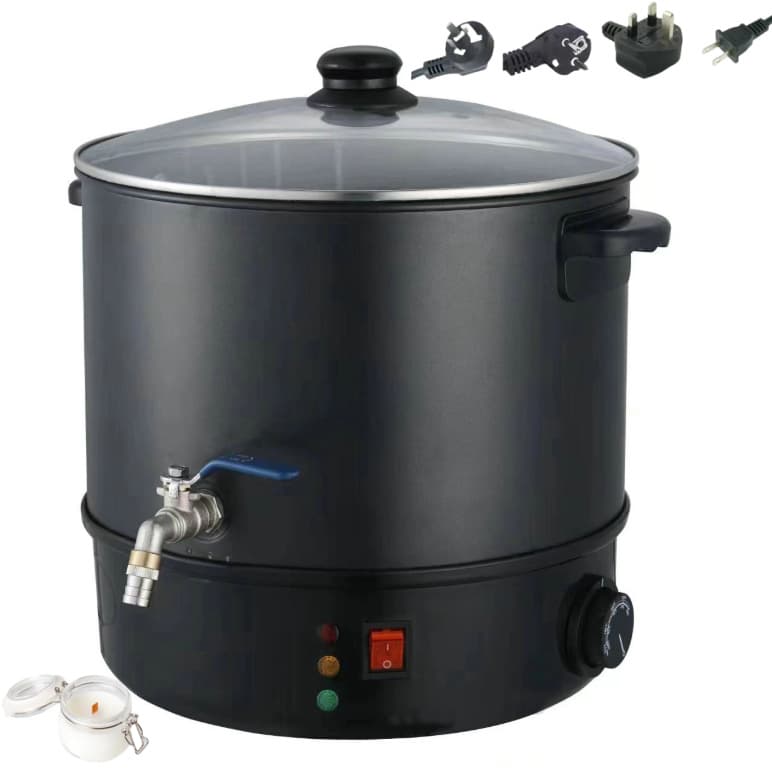Candle Making Wax Melting Pot Electric Wax Melter Bucket for Adults Candle Soap Chocolate Making Electric Heating Melting Furnace Wax Melter