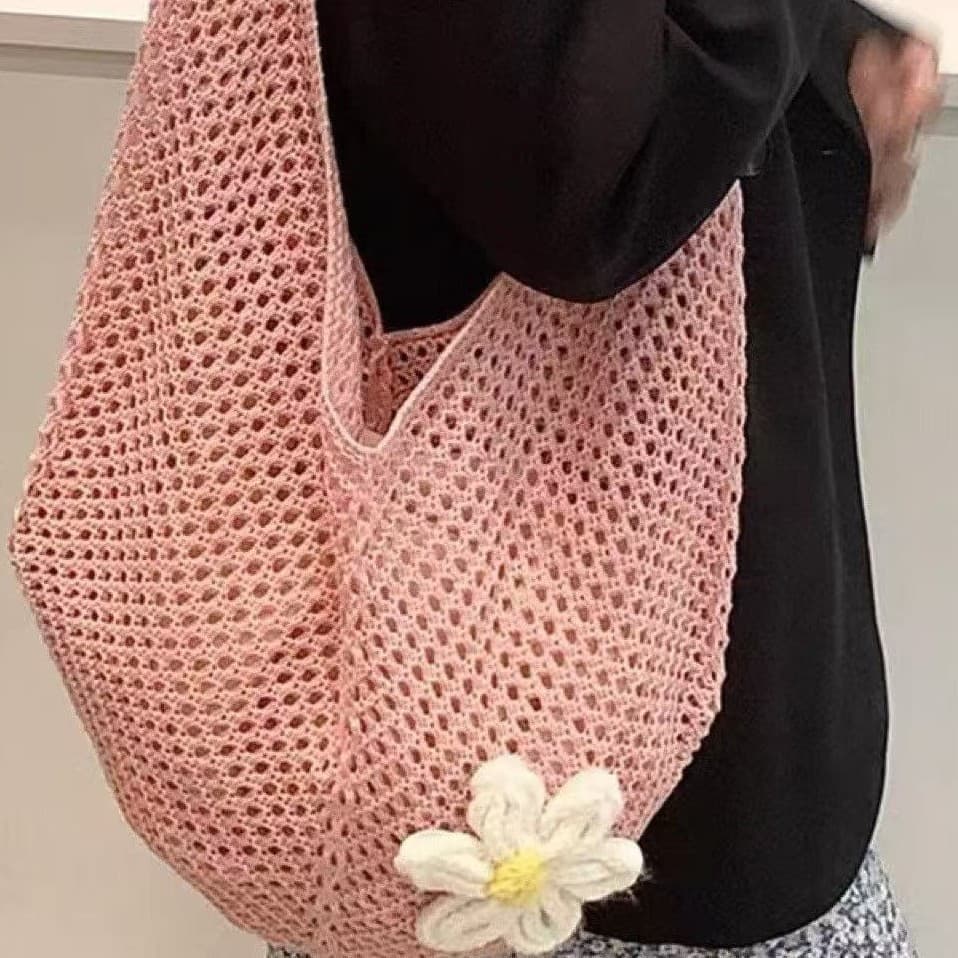 Summer Handwoven Women's Bag New Style Single Shoulder Bag Large Capacity Tote Beach Vacation Crossbody Straw Bag