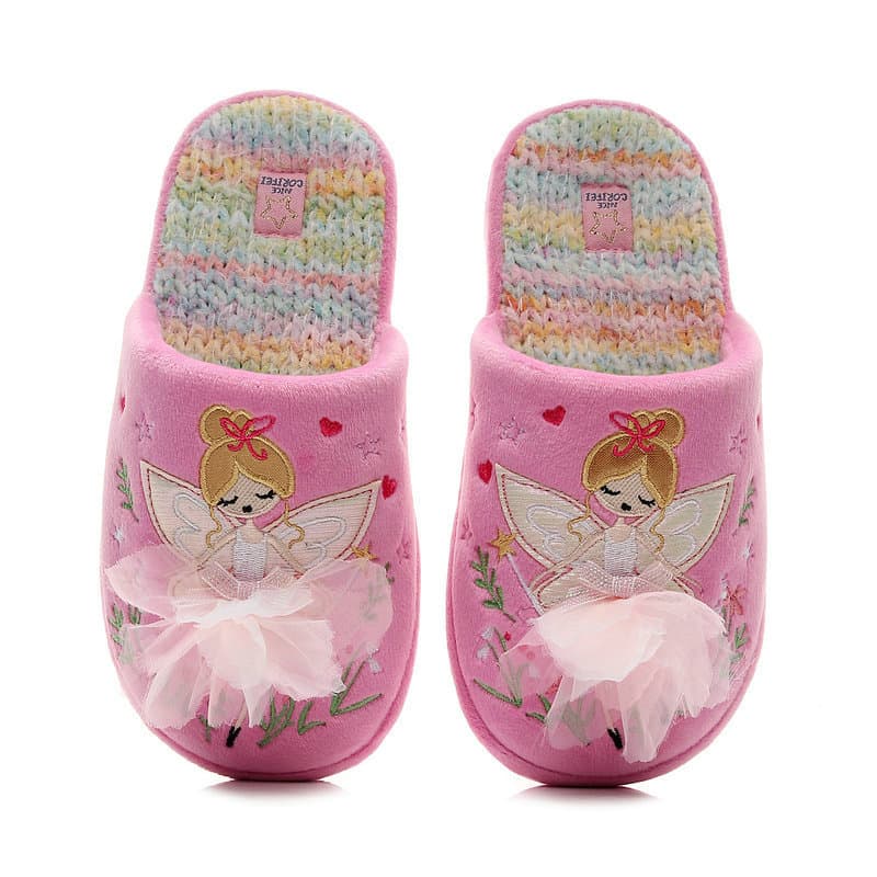 Girls cotton slippers autumn and winter cute cartoon foreign trade high-end cross-border indoor home 2025 new girls slippers