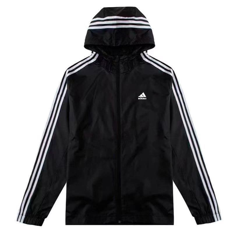 Cross-Border Three-Stripe Jacket Men's 2025 Fall New Hooded Casual Loose Cardigan Adidas Style Sports Windbreaker