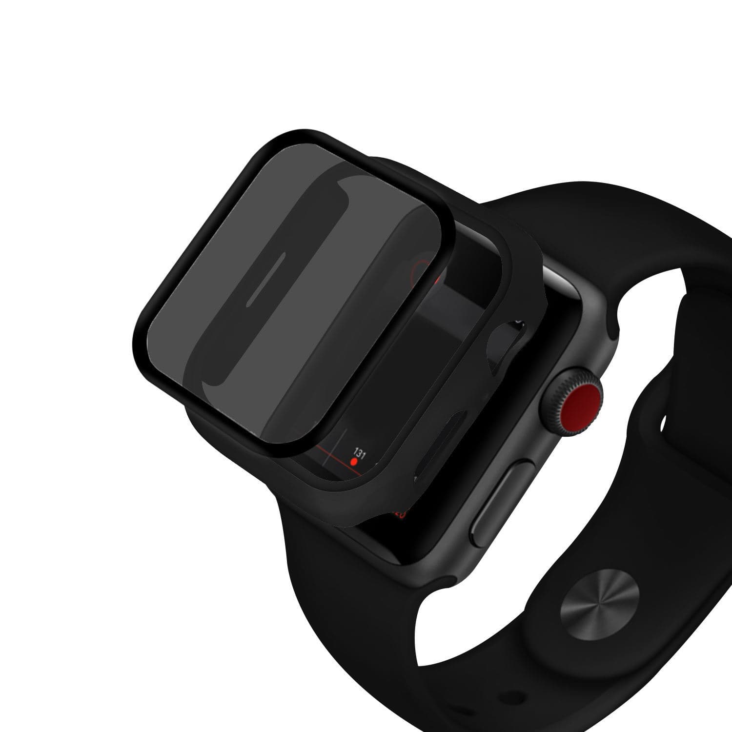 Privacy Anti-Spy Tempered Glass Full Cover Case for Apple Watch Series 9 and iWatch 8