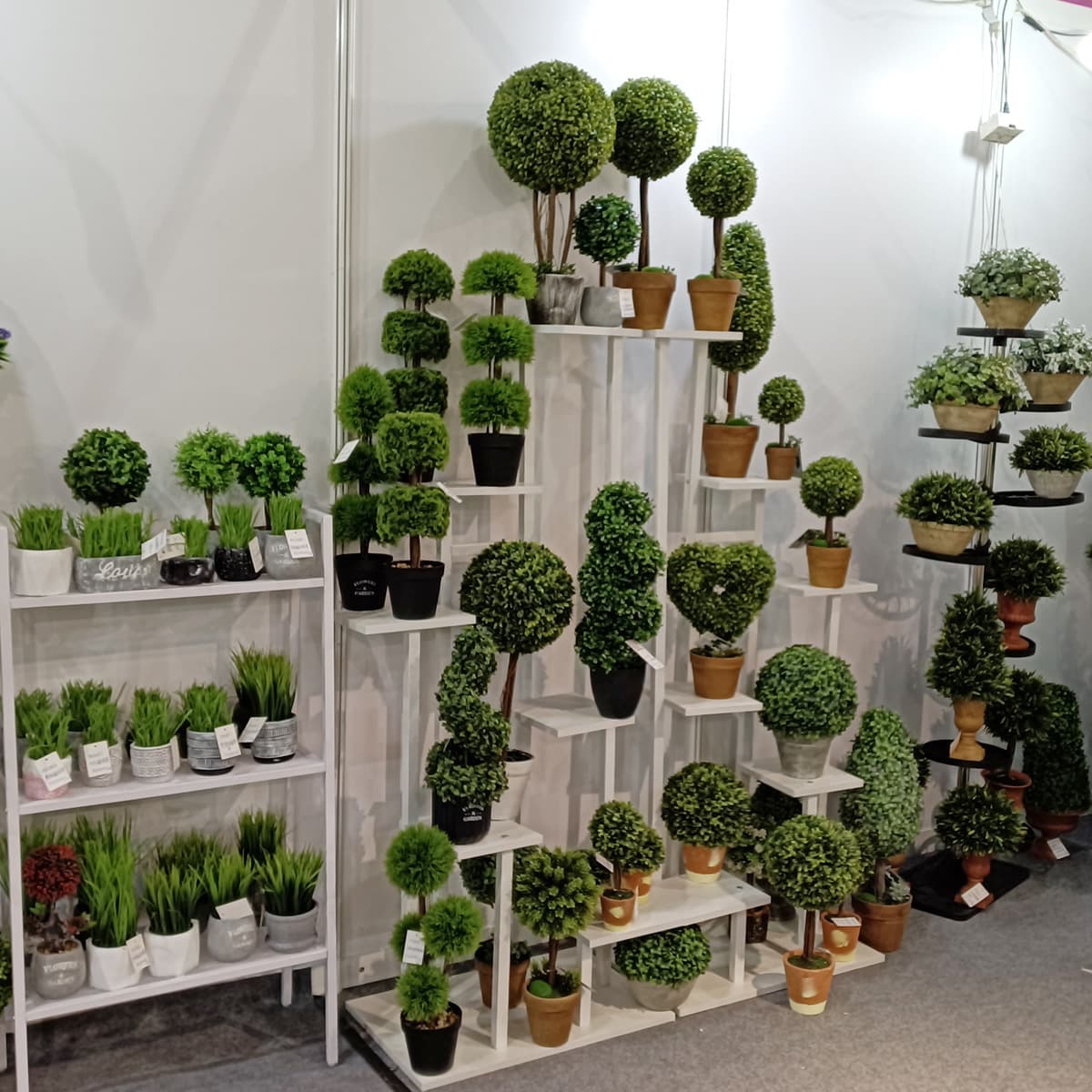 Factory Direct Cross-border Simulation Green Plants Wholesale Artificial Flowers Bonsai Plastic Home Decoration Desktop Potted Plants