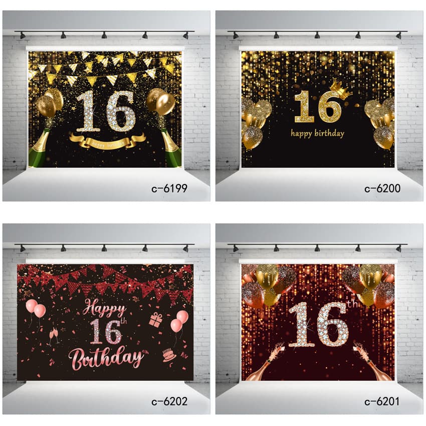 Amazon's new birthday background cloth vinyl party carnival various series scene vinyl birthday banner