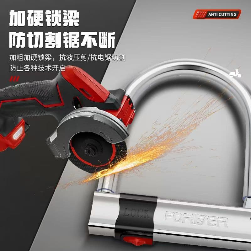 Electric Vehicle Lock Anti-Theft Solid Thickened Anti-Pry Waterproof E-bike Motorcycle Lock Bicycle Lock