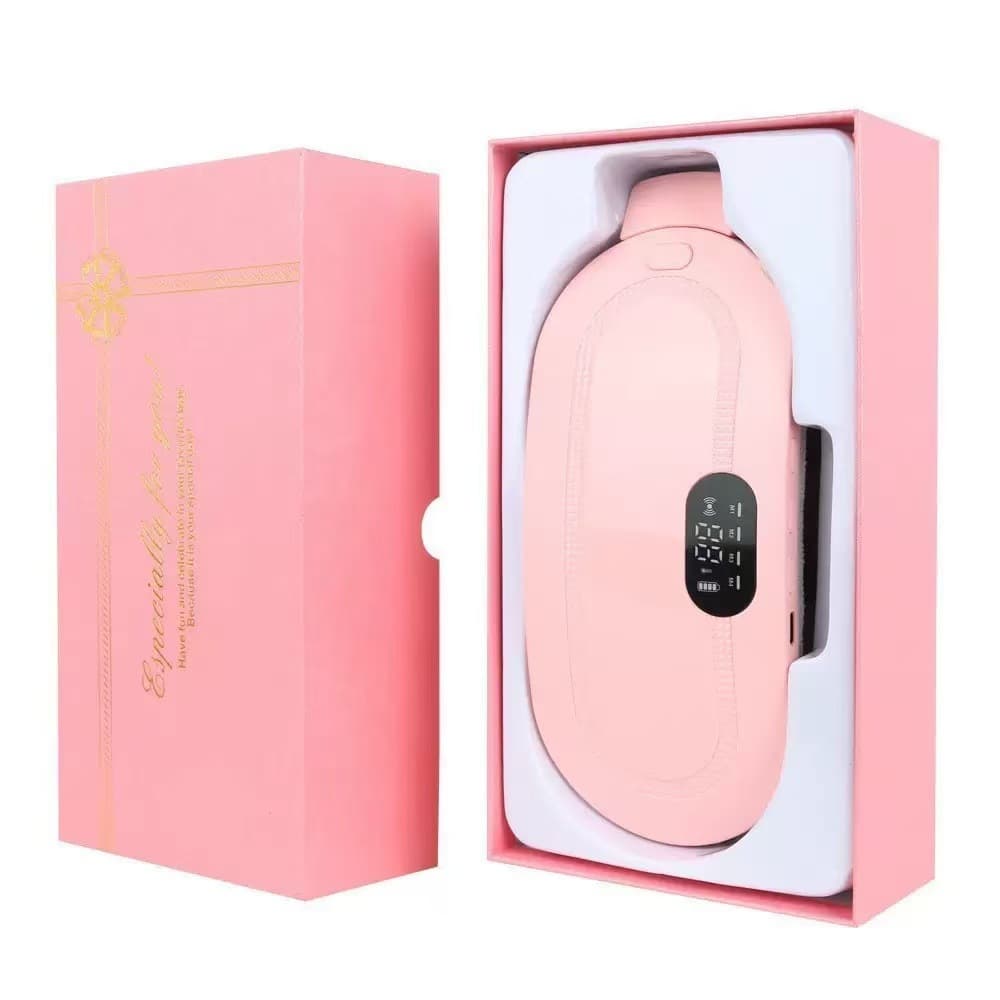 Women's Abdominal Massage Belt, Uterine Warming Pad with Heat Therapy for Menstrual Discomfort and Lower Back Pain