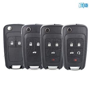 Compatible with Chevrolet Buick Cruze Malibu Sail Folding Remote Key Shell 2/3/4/5 Button Replacement