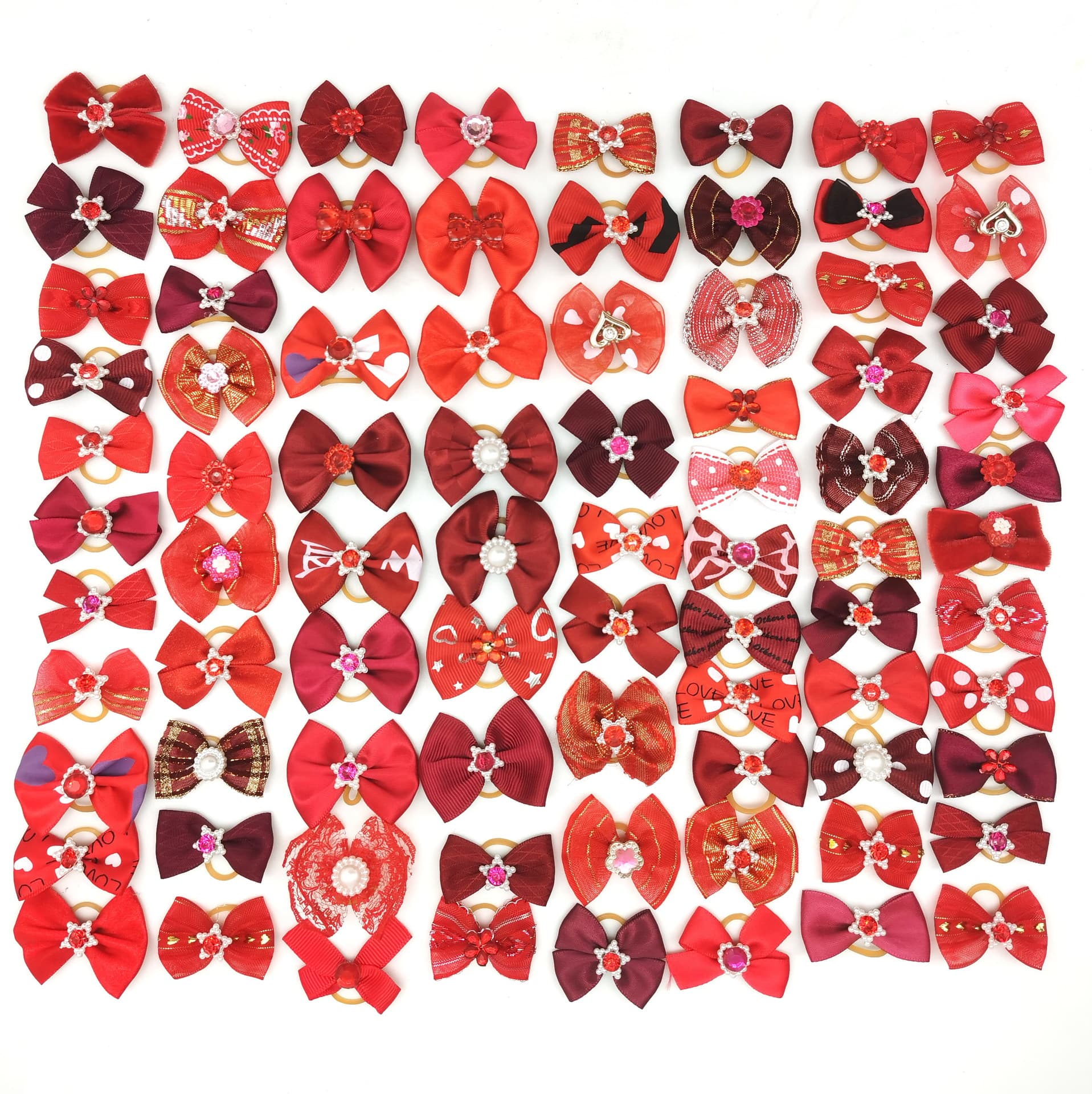 Pet Hair Accessories Bow Headwear Head Flower Creative Princess Style Headwear, Dog Hair Clips Hair Bands Ornaments Direct from Manufacturer
