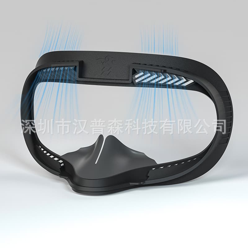 Compatible with Oculus Quest 2 eye mask, breathable face mask, VR replacement light shield, soft protective cover, accessory stand