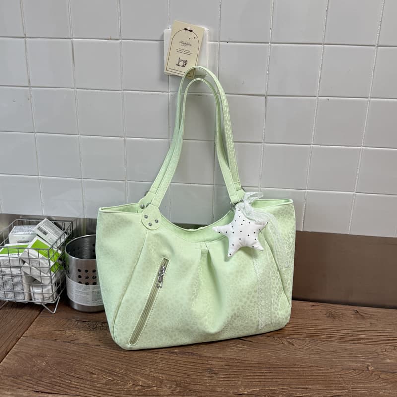Light Luxury Leopard Print Tote Bag for Women 2026 Summer New High-End Feel Niche Design Commuter Crossbody Bag Large Capacity