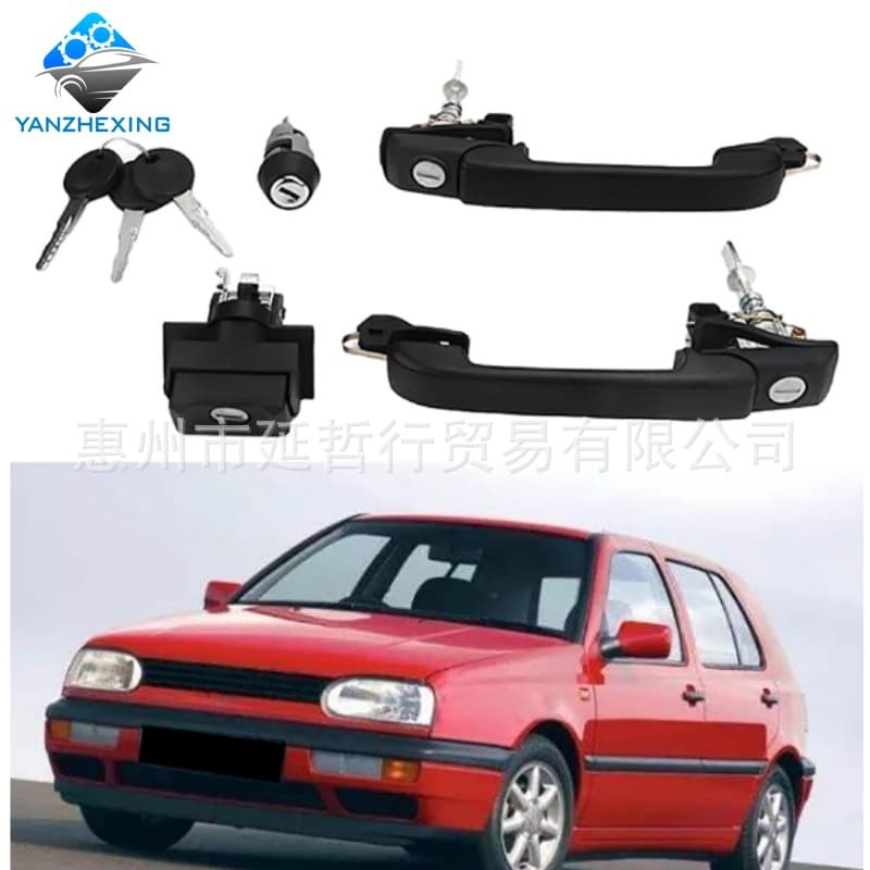 Compatible with Volkswagen Golf MK3 Jetta exterior door handle outer handle MK3 door handle with lock