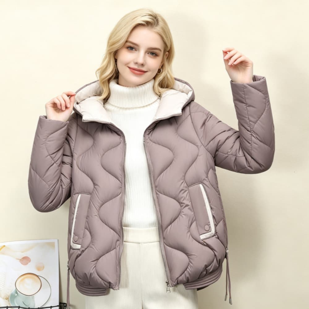 Short Cotton Coat for Women 2026 Winter New Korean Cotton Jacket Thick Petite Cotton Coat Slim Fit Women's Hooded