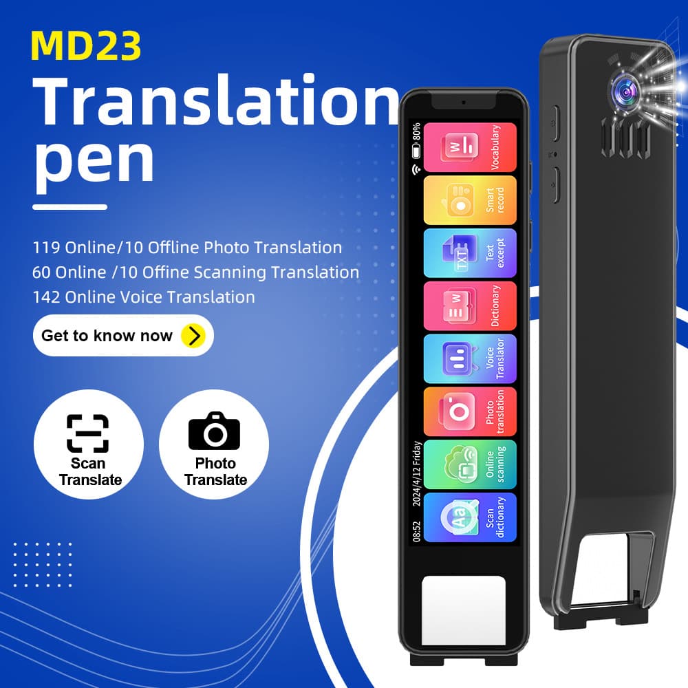 MD23 International Version Multilingual Scanning Pen Translator for Chinese, English, Japanese, Korean, Arabic Direct from Factory