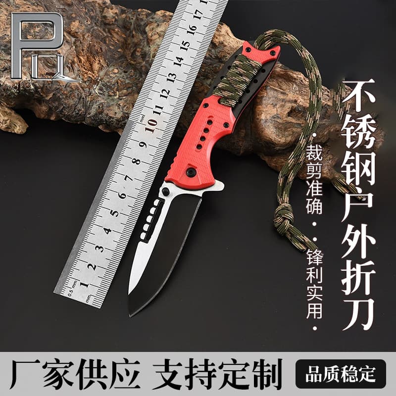 Manufacturer wholesale folding knife stainless steel outdoor folding knife portable camping survival tactical knife tool pocket knife