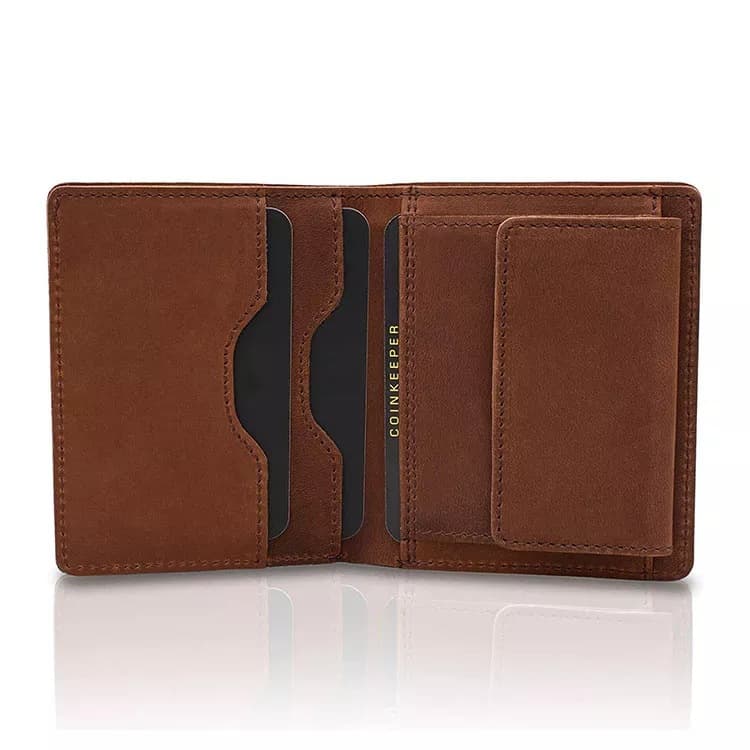 Short Wallet Men Genuine Leather Export Hot Selling New Crazy Horse Leather RFID Slim Short Coin Purse Wallet