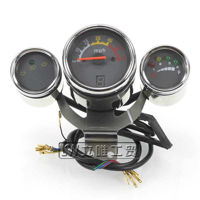 ATV Off-Road Vehicle Modified Dashboard Odometer Speedometer Display Gear, High/Low Beam, Turn Signal