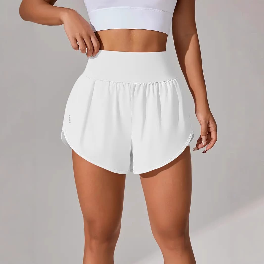 2025 Cross-border EU/US Amazon Summer New Women's Casual Loose High-Waist Ruffle Yoga Sports Shorts