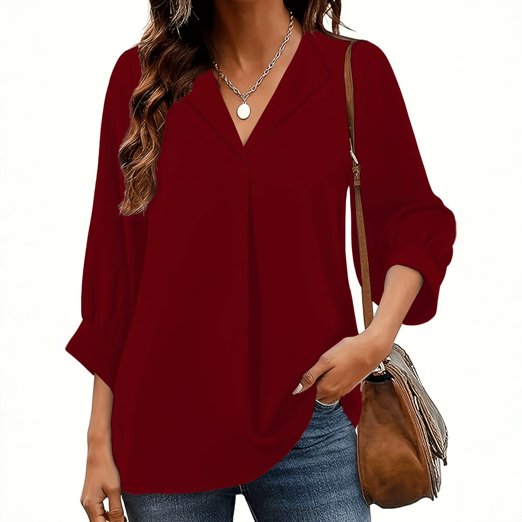 Amazon Cross-Border Plus Size Women's Top Summer New Fashion Solid Color Plus Size T-Shirt with Regular Shoulders