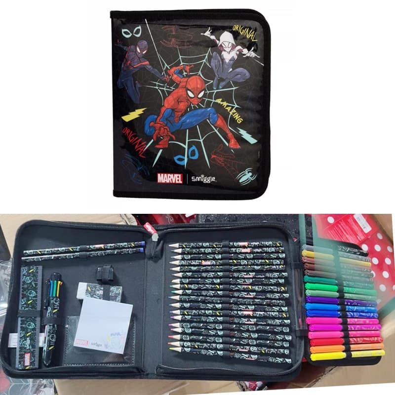 Australian Smiggle Large Capacity Stationery Set Student Pencil Gift Box Primary and Secondary School Students Large Capacity Art Stationery Bag