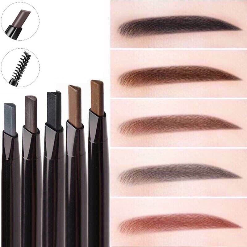 Eyebrow Pencil Wholesale Misiti Dual-Ended Automatic Rotating Eyebrow Pencil Waterproof Sweat-Resistant Long-Lasting Non-Smudge Beginner-Friendly for Men and Women