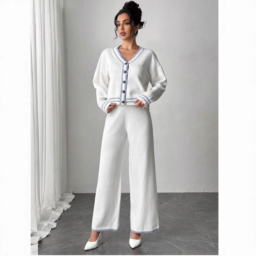 Firerie 2-piece set women's sweater suit, solid color minimalist fashion casual daily wear