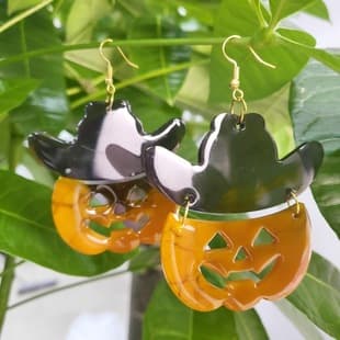 Z0054 Halloween Series Combined Earring Mold Crystal Resin Silicone Mold DIY Decorative Silicone Mold