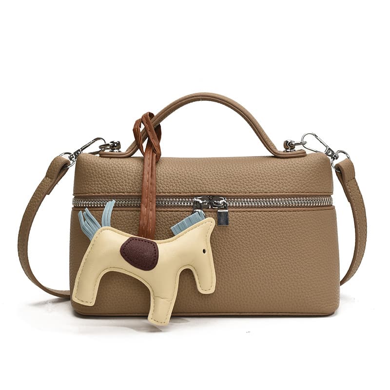 Korean Style Solid Color Crossbody Bag for Women 2025 New Trendy Fashionable Niche Design Box Bag