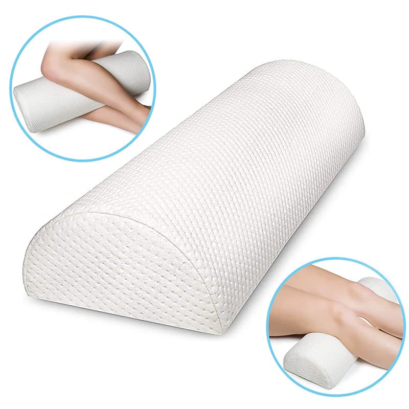 Cross-border memory foam leg pillow, memory foam knee pillow, memory foam neck pillow, lumbar support, semi-cylindrical leg pillow, semi-cylindrical lumbar pillow