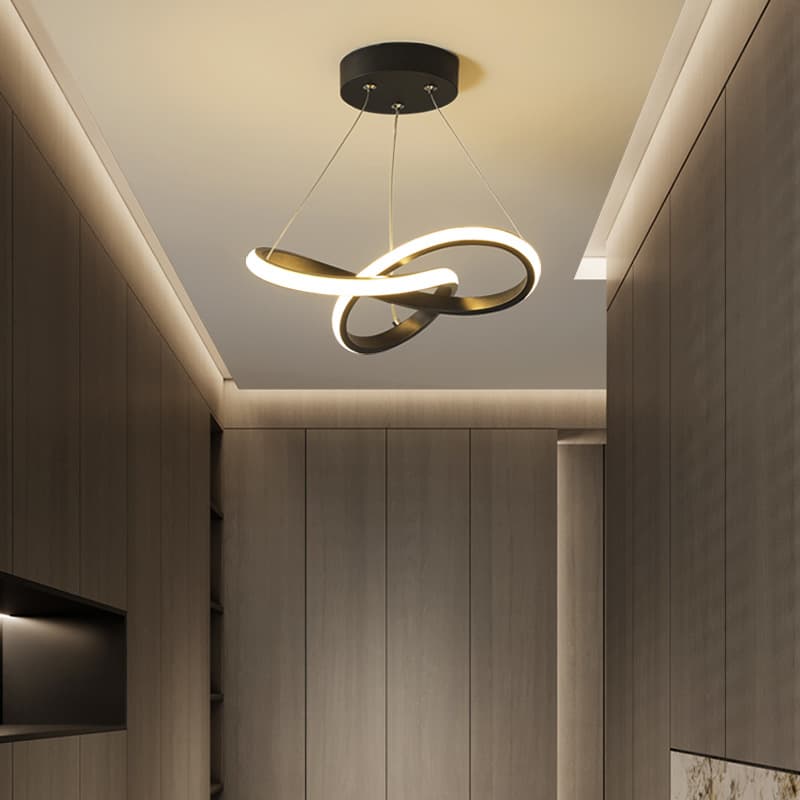 Corridor Pendant Light, Hallway Lamp Modern Simple Dining Room Foyer Entryway Passage Pendant Line Light, Creative Balcony Small Pendant Light