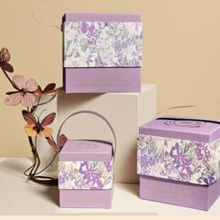 New Style Companion Gift Handle Gift Box Birthday Gift Box Premium Literary Style Gift Box Wedding Bridesmaid Candy Packaging Box