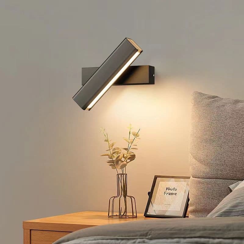 Simple modern LED bedside creative wall lamp, study room, bedroom, children's light, background wall, hallway, entrance ultra-bright spotlight
