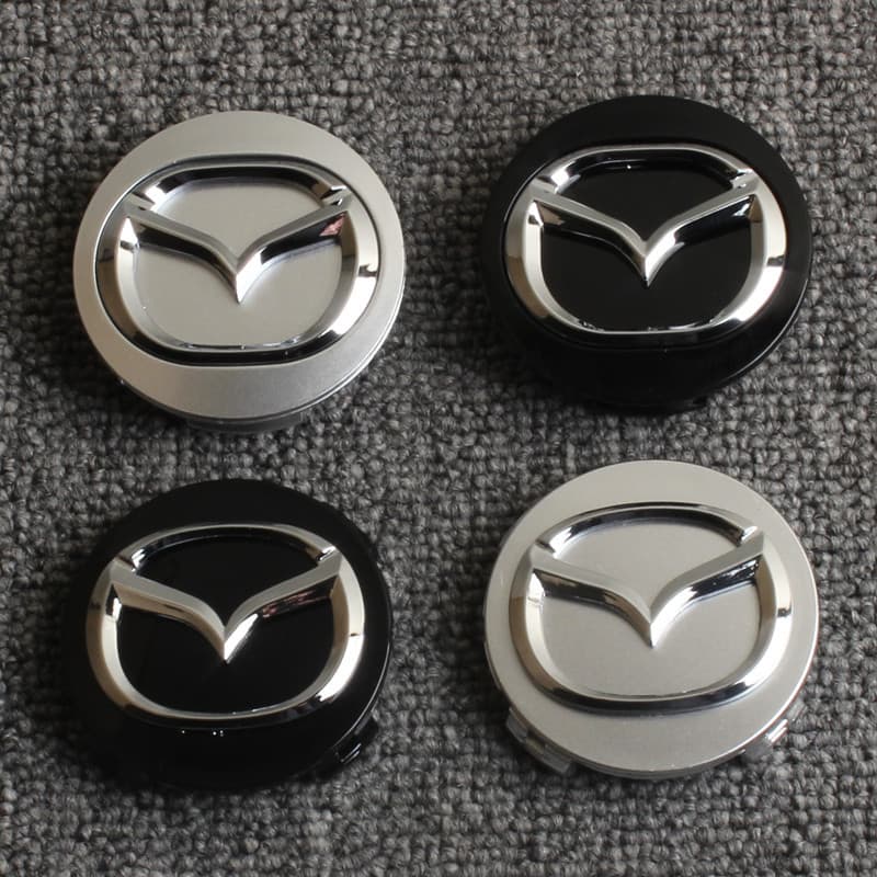 Compatible with Mazda 6 Wheel Hub Cap, Mazda 3, Mazda 5, Mazda 8, Mazda RX-7, CX-7, Atenza Wheel Center Cap, ABS Material