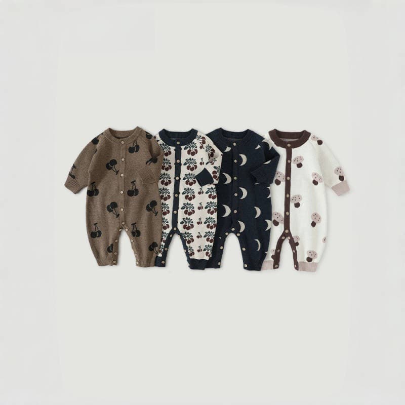 Spring Autumn Knitted Baby Outfit Clothes Boys Girls Crawling Suit Long Sleeve Romper Clothes Fastener Diaper Coveralls