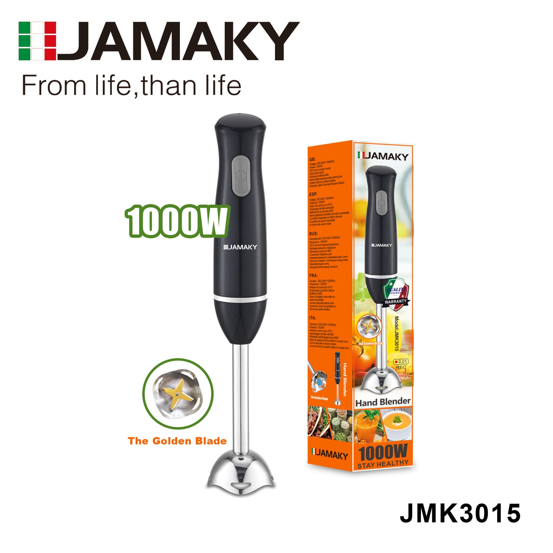 Jamaky Household Cooking Stick Handheld Multi-Function Meat Grinder Food Supplement Machine Household Small Mixing and Grinding