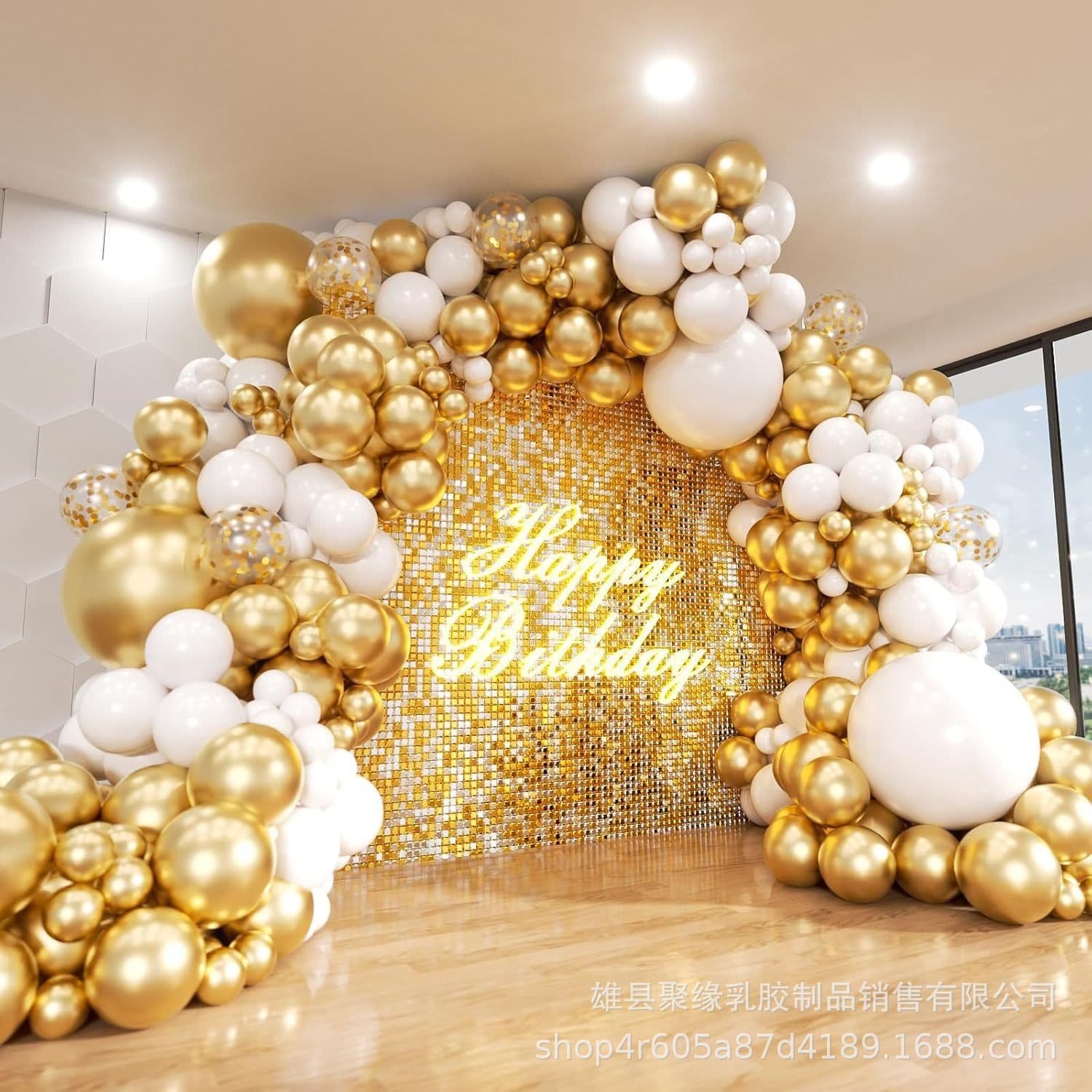 Cross-border Amazon 140pcs Balloon Chain Kit Birthday Party Opening Wedding Scene Decoration Arch